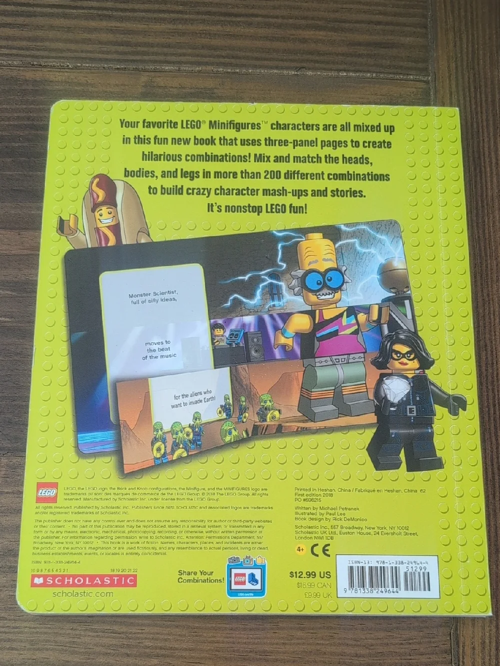 ⭐3/$12⭐ LEGO Minifigures Mix & Match Board Book - Picture 2 of 5